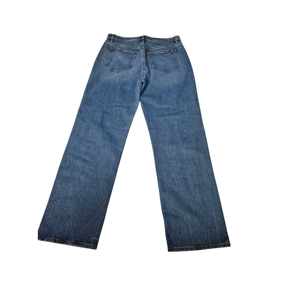 LOFT The Straight Jeans Medium Wash High Rise Denim Pants Womens Size 8 29 - Picture 4 of 4